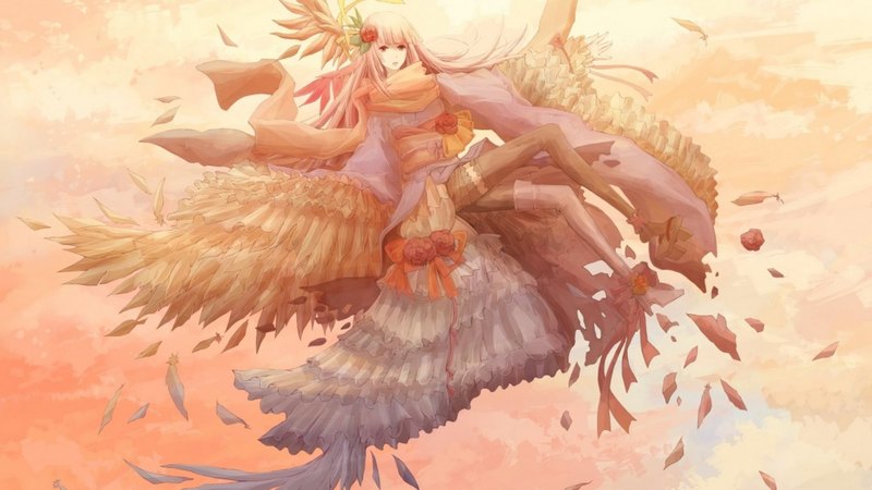 绝美带翼动漫少女壁纸合集
