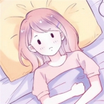 12张带不同表情的简约漫画女头高清图合集