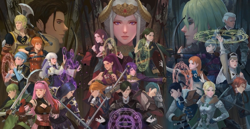 《火焰纹章：风花雪月》高清壁纸合集 任天堂Switch游戏角色原画