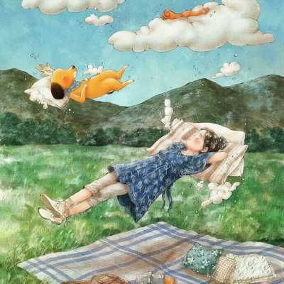 7张超治愈的漫画女生头像！唯美又有意境的可爱卡通头像合集