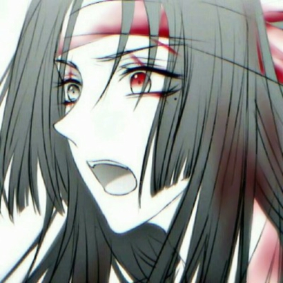 13张暗黑系带血动漫女生头像 冷酷吓人风格