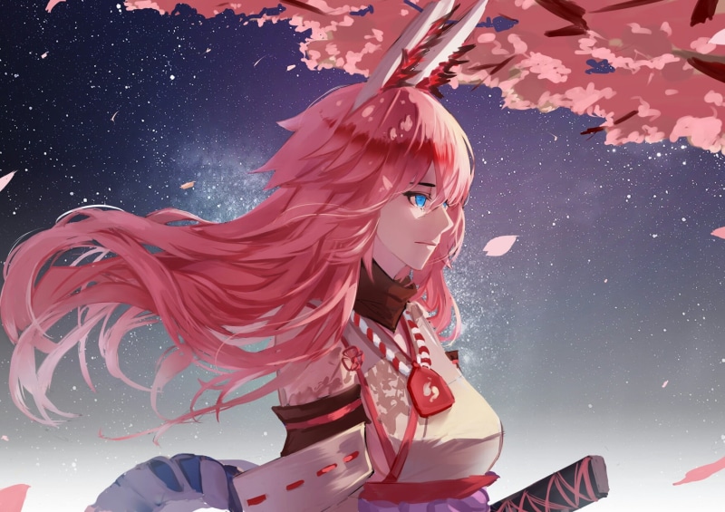 冬夜雪落樱吹雪