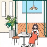女生日常手绘插画头像合集 8张高清少女日常插画头像