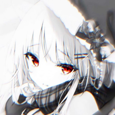 女生丧系黑白动漫头像合集，16张高清酷感头像直接抱走