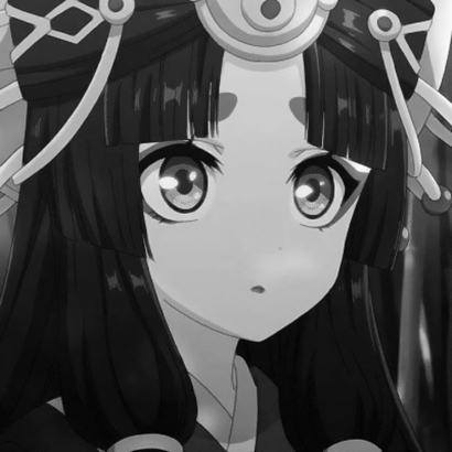 16张高清黑白丧系动漫女生头像 二次元颓废感拉满