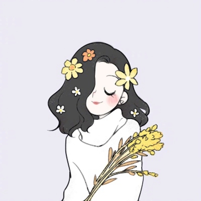 20张清新简约！女生文艺手绘微信头像合集