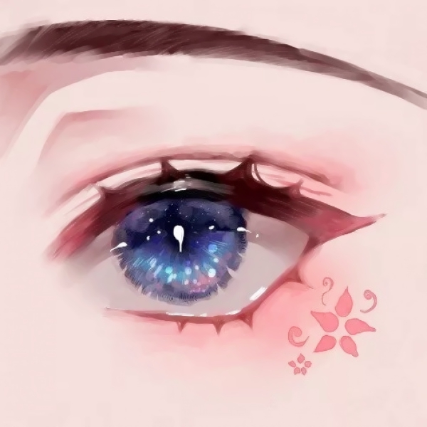 6张高清唯美手绘眼睛头像 女生专属氛围感头像
