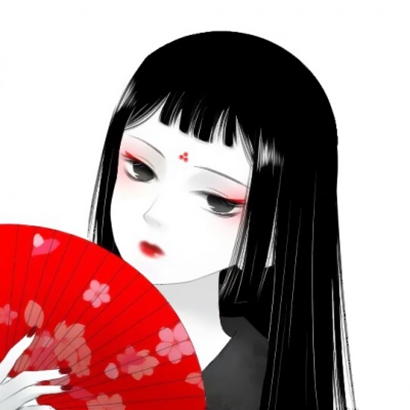 21张高清黑白丧系动漫女头 适合女生用的伤感头像合集