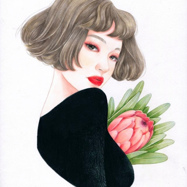 18张高清唯美女生手绘头像 个性感拉满的私藏款