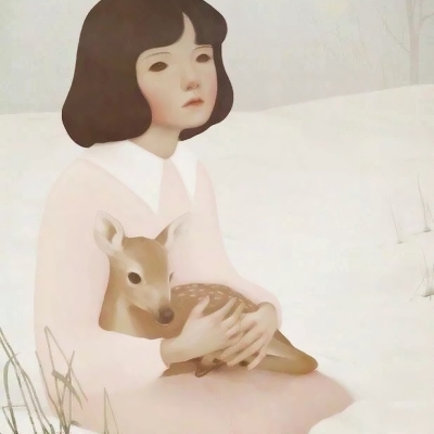 9张清新治愈的手绘女生头像 简约文艺感拉满