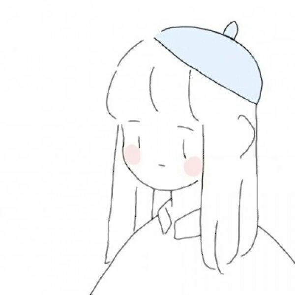 14张超萌漫画女生简笔画头像，适合当微信QQ头像