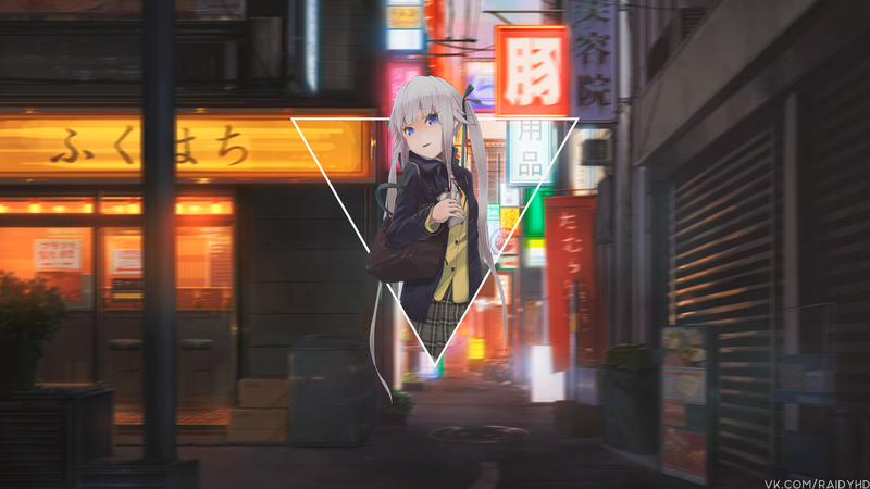 绝美二次元少女壁纸合集 蓝眸长发氛围感拉满