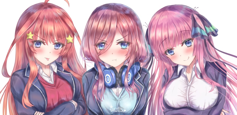 五等分的新娘高清壁纸合集！中野一花、二乃、三玖、五月都有