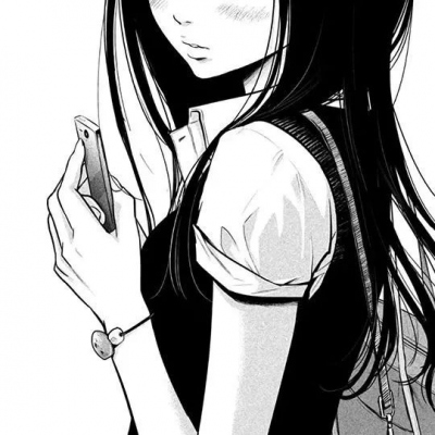 14张黑白漫画风动漫女生头像 质感拉满