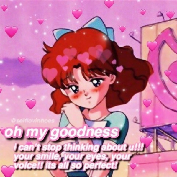 8张带爱心的超清卡通动漫女生头像来啦