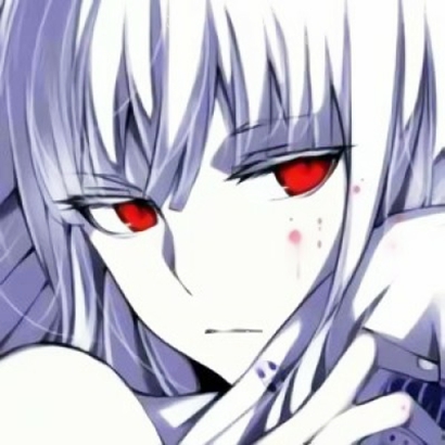 13张暗黑系带血动漫女生头像 冷酷吓人风格