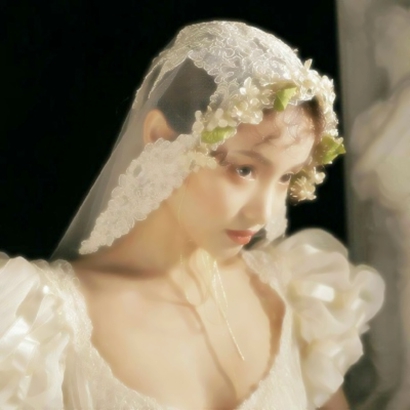 19张高清白色婚纱女生头像 氛围感拉满