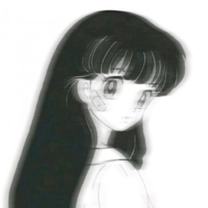 黑白动漫女生丧系头像合集 22张高清emo风格黑白动漫女头