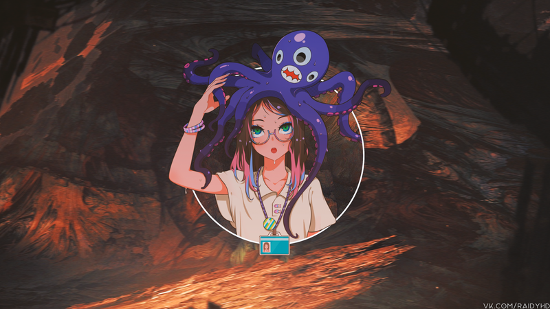多款画中画风格动漫少女高清壁纸