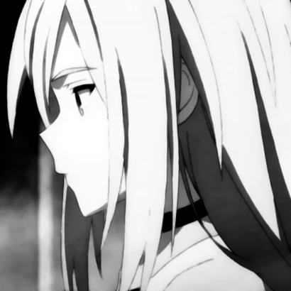 24张黑白丧系二次元女生头像 自带伤感氛围感的动漫女头合集