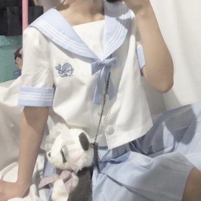 15张高清JK制服女生部位头像 高中生校服女头合集