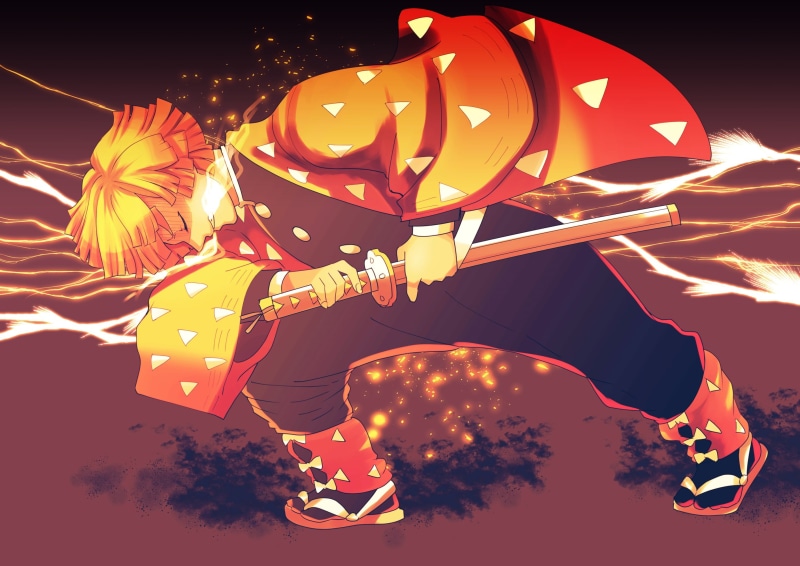 《鬼灭之刃》我妻善逸等角色高清壁纸合集