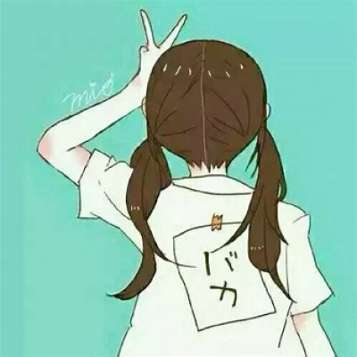 22张动漫女生背影侧脸头像，风格各有不同，适合当QQ头像