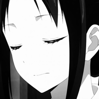 16张高清黑白丧系动漫女生头像 二次元颓废感拉满