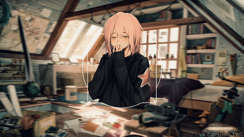 动漫少女房间高清壁纸