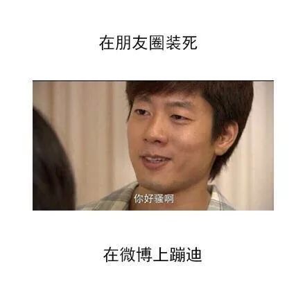 朋友圈 vs 微博：你的双面人设表情包