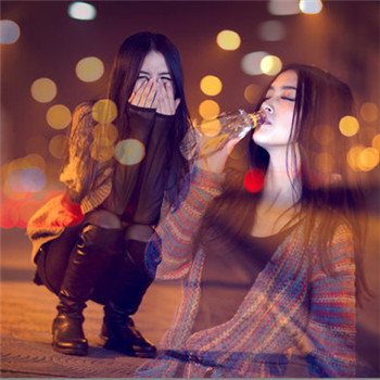 女生喝酒丧系颓废头像合集 27张任你选