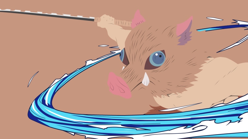 《鬼灭之刃》嘴平伊之助 超高清4K壁纸来啦