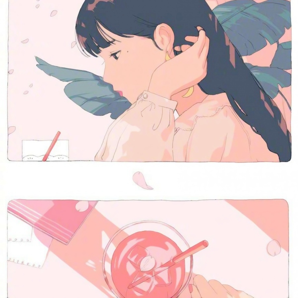 9张日常女生手绘插画头像 高清个性款直接存