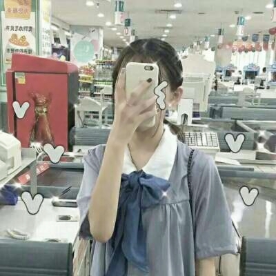 超火的带贴纸可爱女生头像合集 17张高清无水印