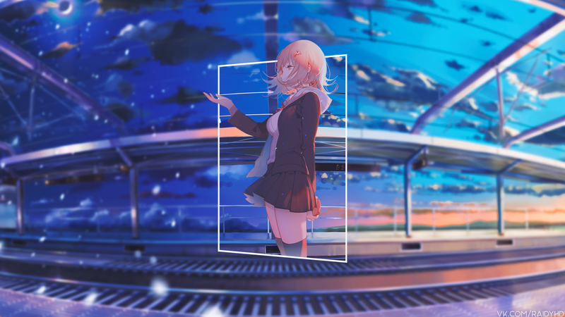 这组画中画动漫壁纸太绝了