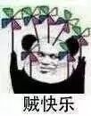 熊猫头转风车表情包来啦！配文“我很快乐”超治愈