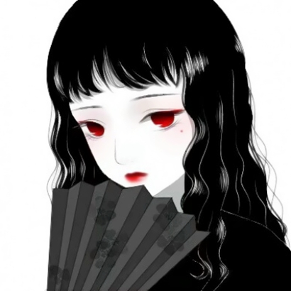 21张高清黑白丧系动漫女头 适合女生用的伤感头像合集