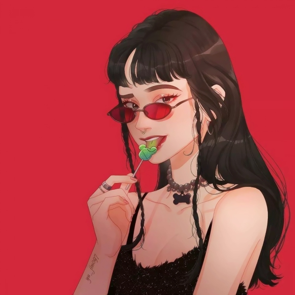 9张超好看的女生手绘头像合集