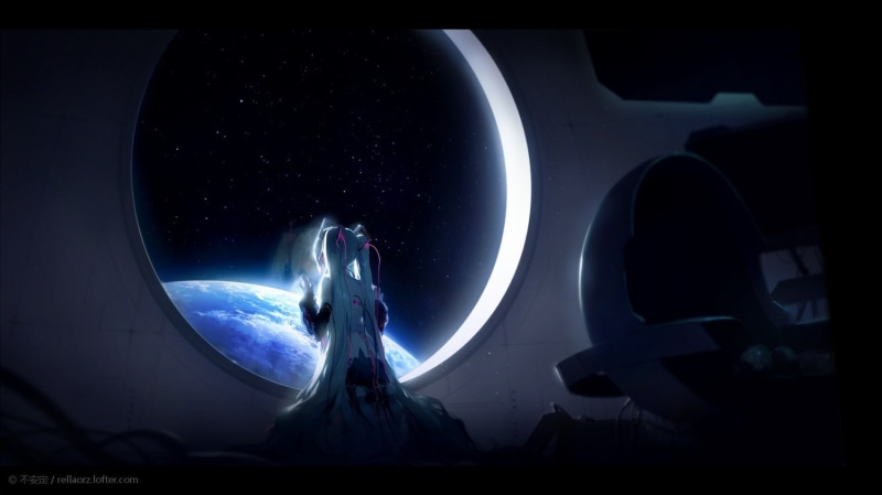 绝美的初音未来星空夜壁纸合集