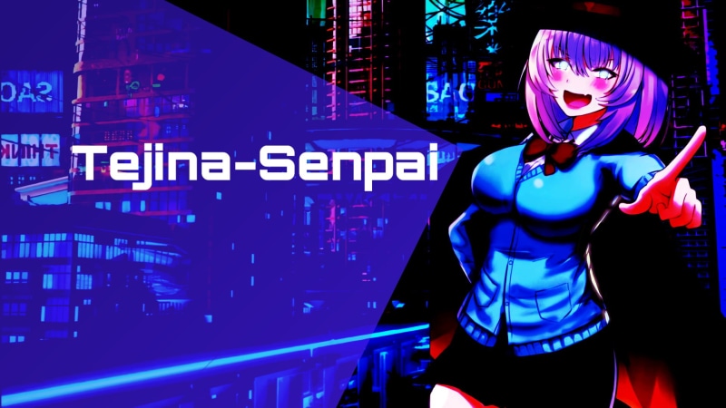 这张壁纸超绝！1080P高清霓虹风动漫少女壁纸