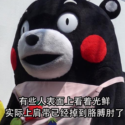 表面光鲜的人背地里竟有这些小尴尬？这套熊本熊表情包太真实了