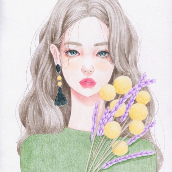 18张高清唯美女生手绘头像 个性感拉满的私藏款