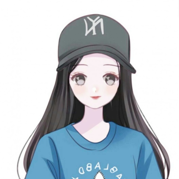 14张简约手绘卡通女生微信头像 高清好看直接用