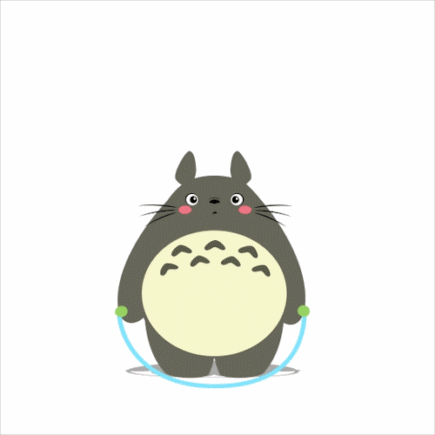 健身龙猫来打卡！这套动图表情包喊你一起变瘦啦