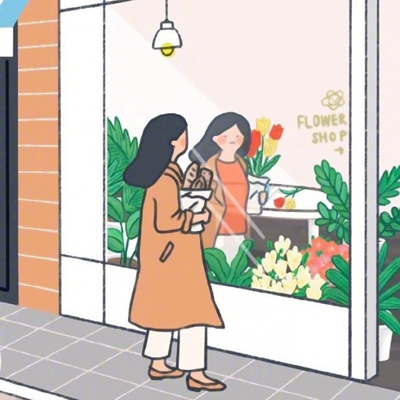 女生日常手绘插画头像合集 8张高清少女日常插画头像
