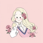 15张干净清爽的卡通少女头像 简约可爱又高清