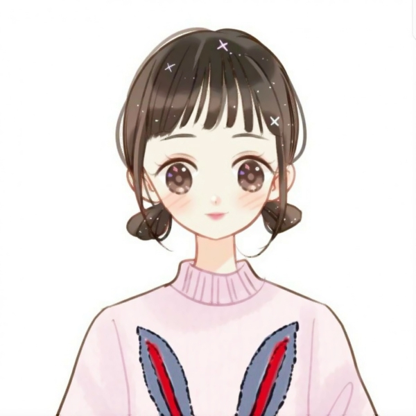 14张简约手绘卡通女生微信头像 高清好看直接用