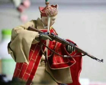 社会我唐长老整活！唐僧持枪恶搞表情包合集来啦