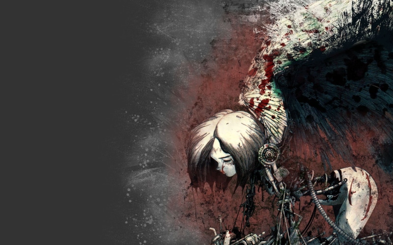 这张壁纸主角是战斗天使阿丽塔