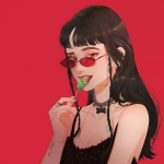 9张超好看的女生手绘头像合集